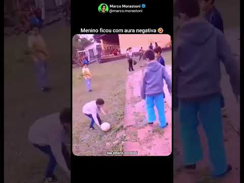 Menino ficou com aura negativa #shorts #futebol