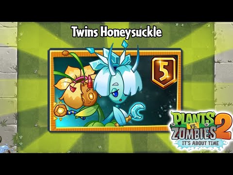 Gemelas Lunisolar Nivel Maximo - Twins Honeysuckle Gameplay Oficial - PvZ 2 Chino