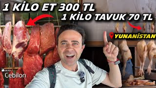 Yunanistan'da 1 Kilo Et 300 TL - Atina Pazarlarında Şok Oldum !!!