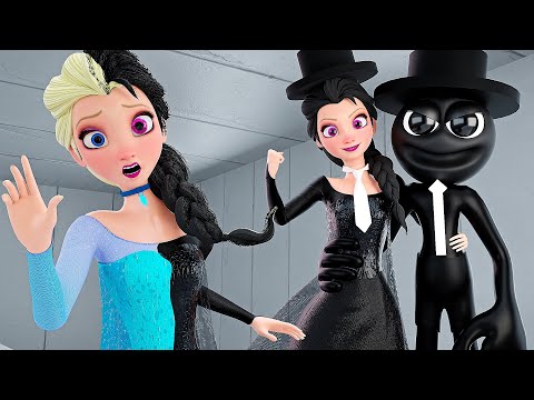 Elsa Frozen - Black Transformation! ( Sprunki Incredibox Animation!)