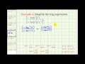 Simplifying Trigonometric Expressions