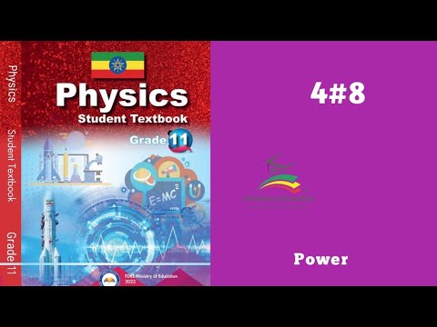 Ethiopian Grade 11 Physics 4#8 Power