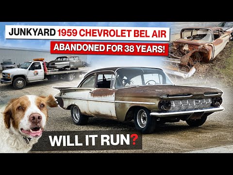 Saved From the Junkyard! Two 1959 Chevrolets! Will It Run?!? Budget 2 Door Bel Air Build!