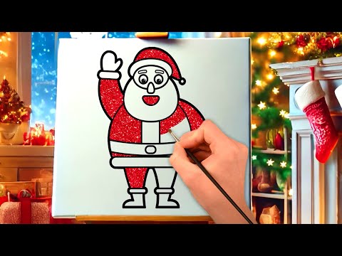 ✏️ How to Draw Santa Claus🎅 | Christmas Drawing 2024 for Kids | Chiki Art Hindi