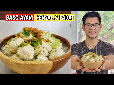 BASO AYAM ANTI RIBET, Kenyal dan padat | ide buka puasa