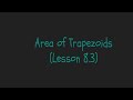 Exploring the Area of Trapezoids
