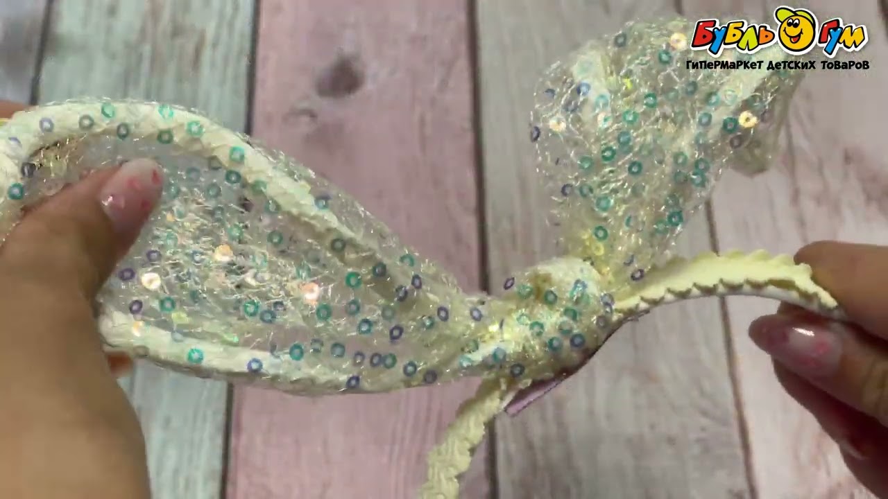 Ободок с длинными ушками пайетки в ассортименте - видео Ободок с длинными ушками пайетки в ассортименте - видео