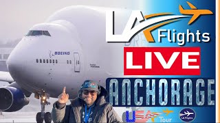 🔴LIVE BOEING DREAMLIFTER 747 | ANCHORAGE, ALAKSA (ANC) PLANE SPOTTING!