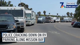 Mon. Aug. 25 | Police cracking down on RV parking along Mission Bay | NBC 7 San Diego