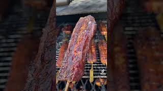 Smoking pork belly lollipops! #reels #fyp#bbq