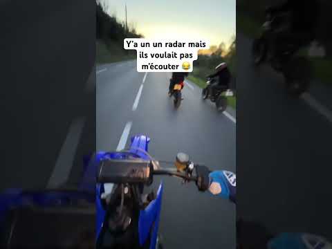 La prochaine fois y m’écouteront 😂 #50cc #yamaha #bikelife #rieju #radar #motard