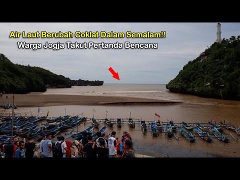 Warga Yogyakarta Heboh! Air Laut Mendadak Berubah Menjadi Coklat Dalam Semalam! Fenomena Alam