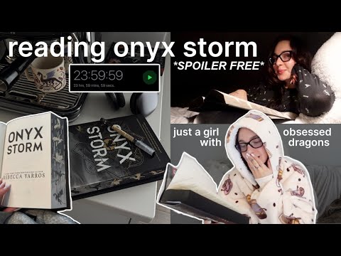 reading for 24hrs but not really because i just read ONYX STORM *non spoiler reading vlog*