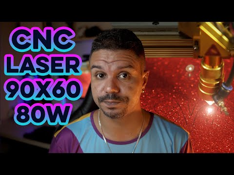 CNC LASER Duplo Tech 90x60 - Corte e Gravação - 80W