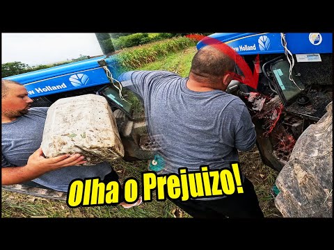 COMEÇAMOS O DIA DE SILAGEM JÁ COM PREJUIZO! ABASTECENDO O NEW HOLLAND 7630!