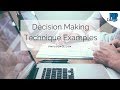 Decision-Making Techniques in Groups
