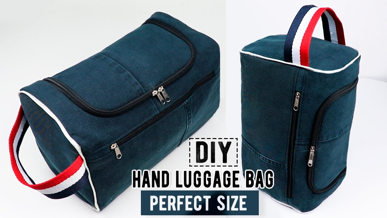 DIY Travel Bag Tutorial From Jeans | Hand Luggage Bag Sewing