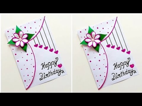 Cute 😍 and Beautiful Birthday Greeting Card idea // DIY How to make Handmade card for Birthday 2024