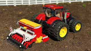 👉 Custom RC Bruder Tractor Working Hard! Plowing the Field & Fun at the Farm