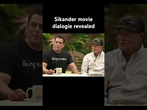 Salman Khan reveals dialogues of Sikander movie #salmankhan #aamirkhan #sikandar