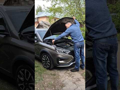 Опять "кочерга"! Установка газовых упоров капота Lada Vesta SW NG Cross 1,8 AT Техно  #paramonov