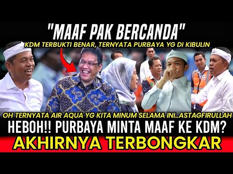 AKHIRNYA CLEAR!! UCAPAN KDM TERBUKTI DEPOSITO 4,1 T TIDAK ADA, MENKEU PURBAYA LANGSUNG MINTA MAAF?