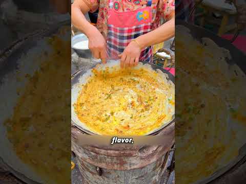 She Cooks This Giant Crepe With Her Bare Hands #traditional #cooking #food