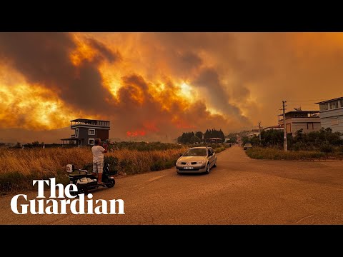 YouTube video thumbnail: Wildfires Rage Across Turkey's Izmir Province