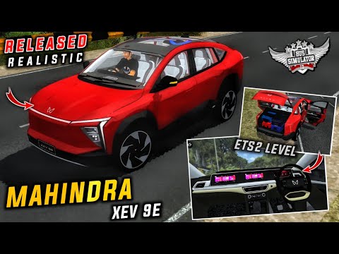 Mahindra XEV 9E Car MOD | BUSSID V4.3.4 | Realistic Car Experience!