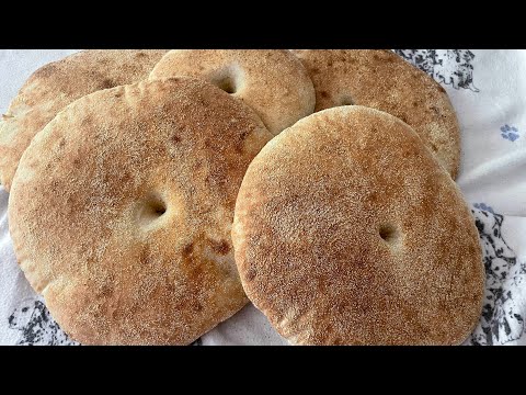 Receta casera de pan marroquí tradicional.