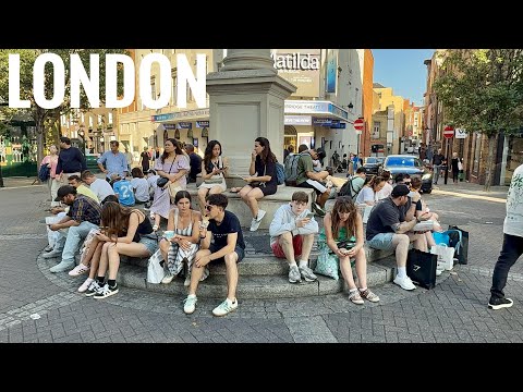 England, London City Summer Streets Heatwave Walk in London | Central London View at 30°C [4K HDR]