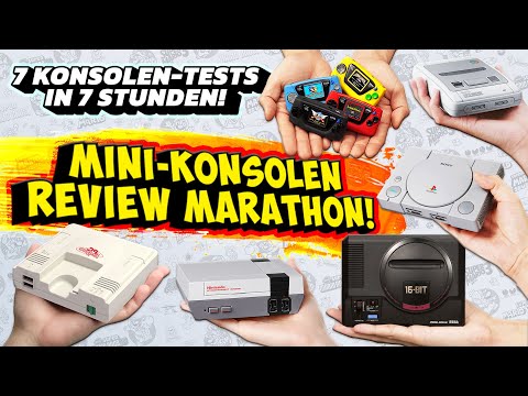 7 MINI-KONSOLEN in 7 STUNDEN! 😮 Der REVIEW-MARATHON mit Nintendo, Sega, PC-Engine & Playstation
