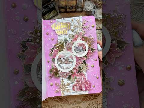 ASMR pink Holidays💕🎀🎄✨❄️|#asmr #journal #journaling #fyp #diy #scrabooking #holiday #christmas