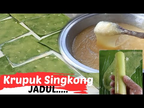 CARA MEMBUAT KERUPUK SINGKONG PARUT YANG RENYAH DAN GURIH