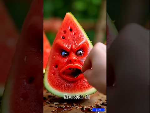 fruits eating fruits ASMR #asmr #ai #fruits #eating  #food