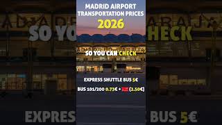 ✅ Madrid airport transportation | 2026 PRICE UPDATE 🇪🇸