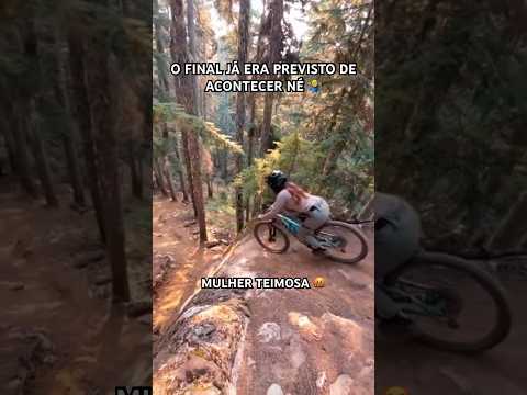 PEBA FOI TENTAR DESCER E JÁ SABE 🤦‍♂️ #peba #teimosa #mtbbrasil #downhill #mountainbike #fyp