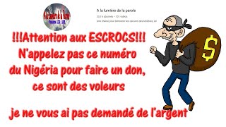 Les ESCROCS envahissent YOUTUBE. MÉFIEZ-VOUS