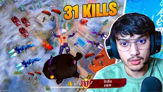 31 kills 💪 Awm+Awm 99%Headshot Rate ⚡| Squad Vs Squad Full Gameplay | intel i5 💻 Freefire