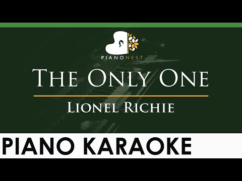 Lionel Richie – The Only One – LOWER Key (Piano Karaoke Instrumental)