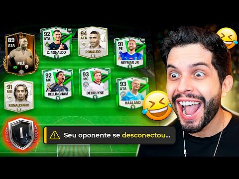 TROLLEI GERAL COM UM SUPER-TIME EM DIVISÕES BAIXAS!! FC MOBILE