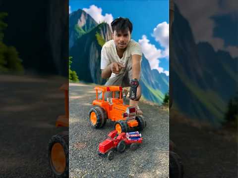 Mini RC tractor and big size tractor unboxing & testing ￼