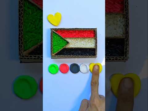 Sudan flag made of paper - part.2 #flag #palestine