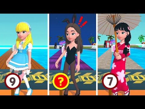 누가 더 잘 입었을까? 패션 대결 게임 Catwalk Battle