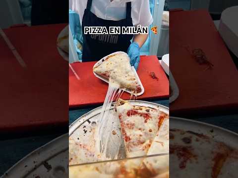 🍕LA PIZZA EN MILÁN ES OTRO ROLLO 🤤 #pizza #milan #milano #pizzalover