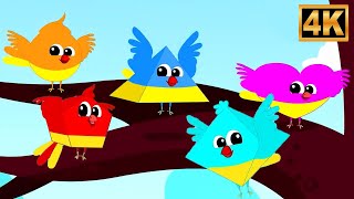 Five Little Naughty Birds - Nursery Rhymes And Baby Songs by Mr Shape