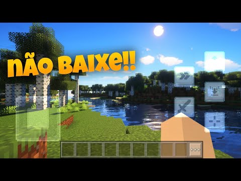 NÃO BAIXE ESSAS SHADERS REALISTA NO MINECRAFT PE - MINECRAFT BEDROCK 1.21