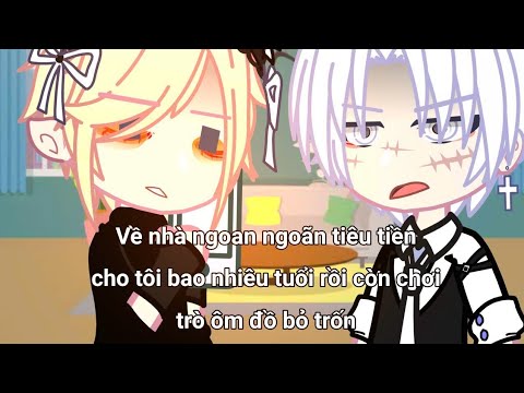 #tiktok:)Ôm đồ bỏ trốn:'( Gacha club/❤️by thanh nhã❤️