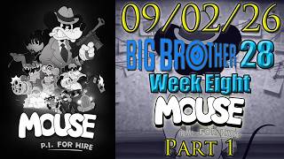 Big Brother 28 Week 8 | Mouse: P.I. For Hire - Playthrough Part 1 (09/02/26)
