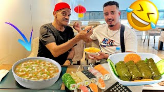 لمسييح دوز أحسن تجريبة فحياتو ديتو لريستو ياكل المكلة 🍜ديل كوريا🇰🇷شوفو أشنو دار 🤣🤣